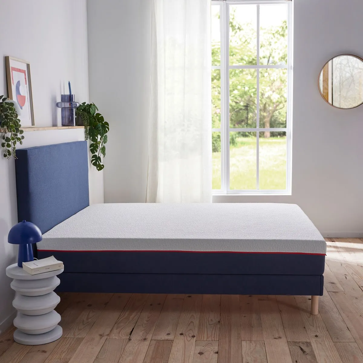 Ensemble Lit - Matelas L'INCONTOURNABLE ferme + sommier + tête de lit