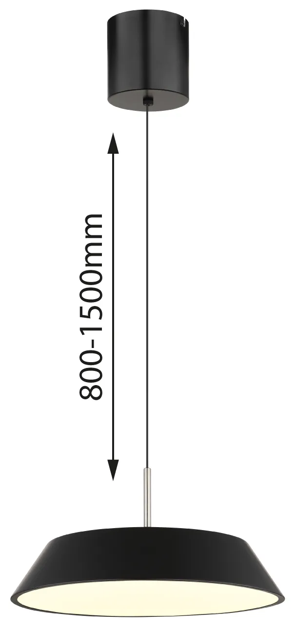 suspension - métal noir mat - métal noir mat - 15947S