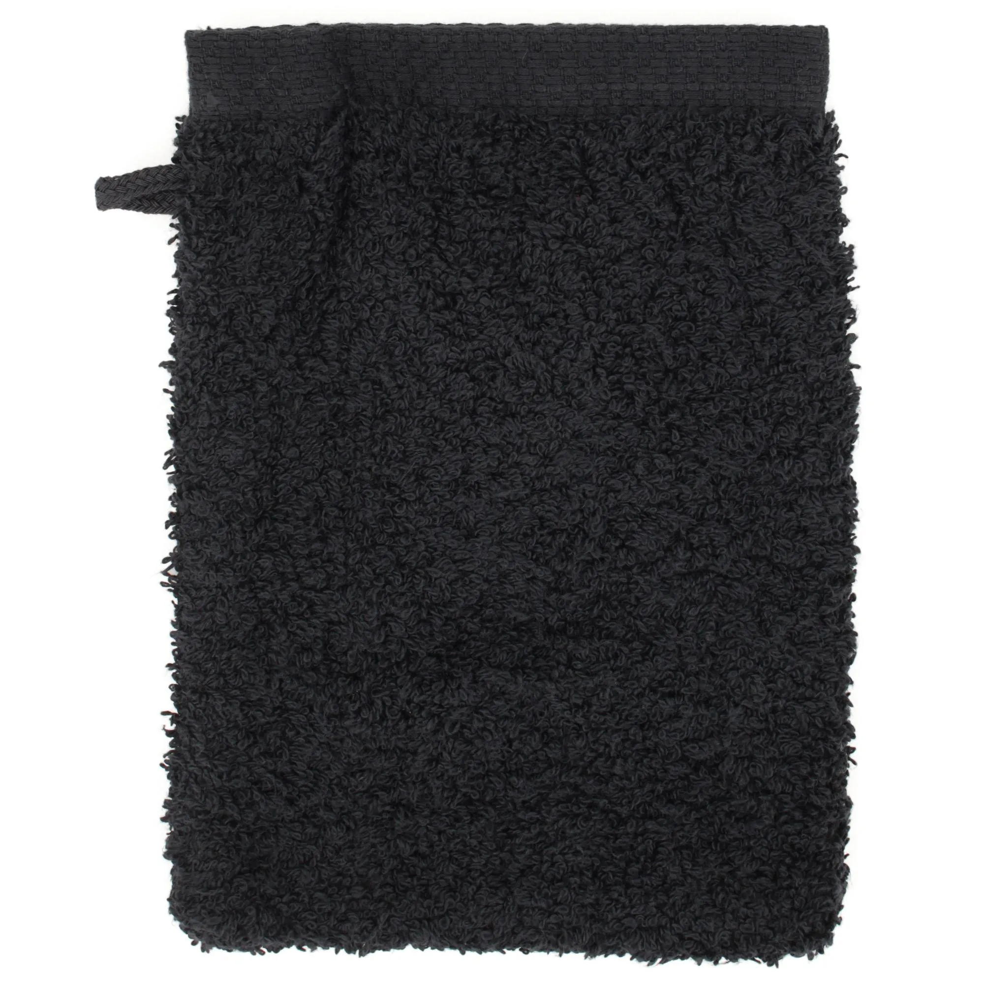 Gant de toilette 16x21 cm PURE Noir 550 g/m2