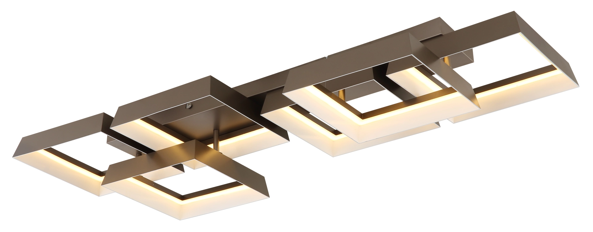 Plafonnier - métal couleur café mat - plastique couleur café mat - 48049D3