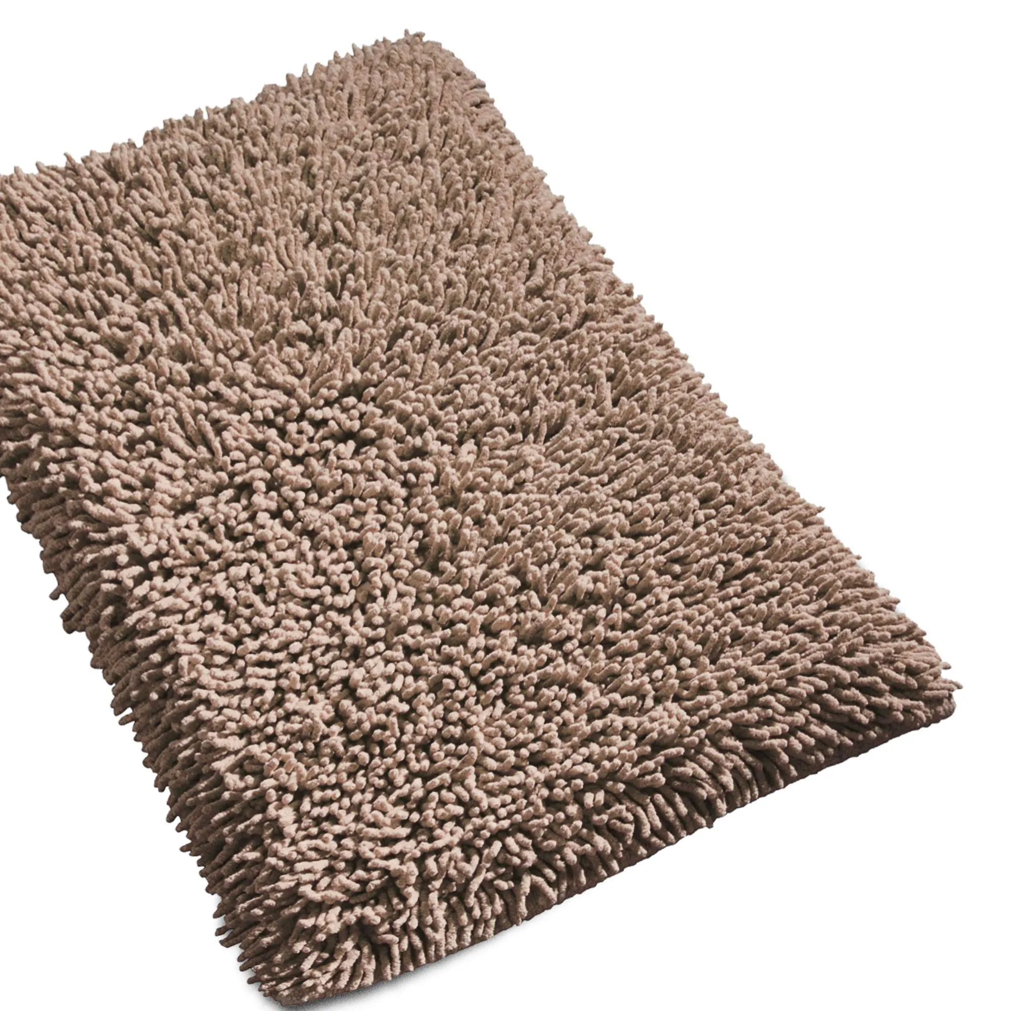 Tapis de bain 50x80 cm CHENILLE Taupe 1800 g/m2