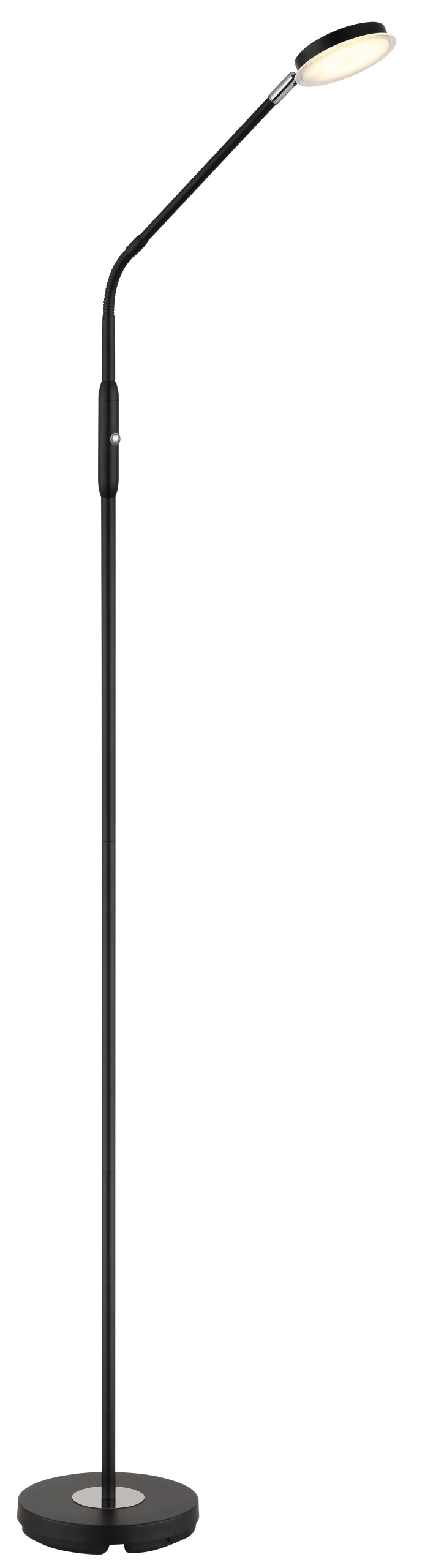 Lampadaire - métal noir mat - métal noir mat - 58504SS