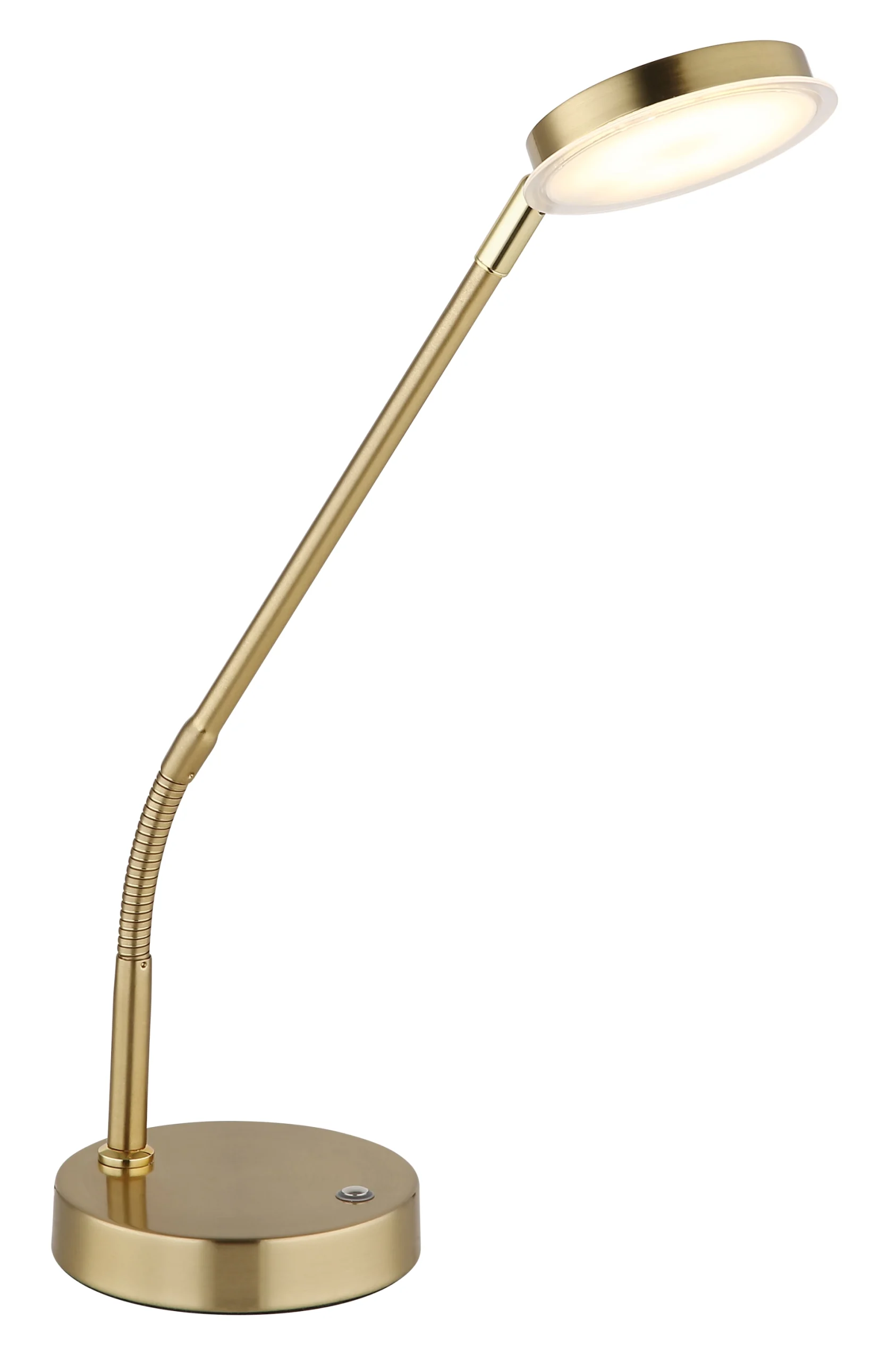 Lampe à poser - métal couleur laiton mat - métal couleur laiton mat - 58504TM