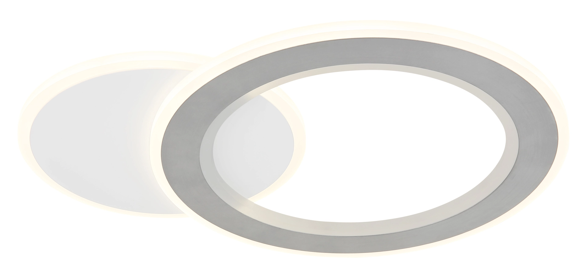 Plafonnier - métal blanc mat - aluminium brossé - 67371-24RGB