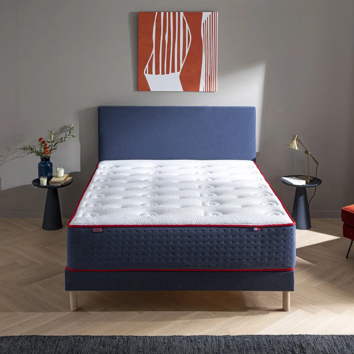 Ensemble Lit - Matelas LE VERITABLE mi-ferme + sommier