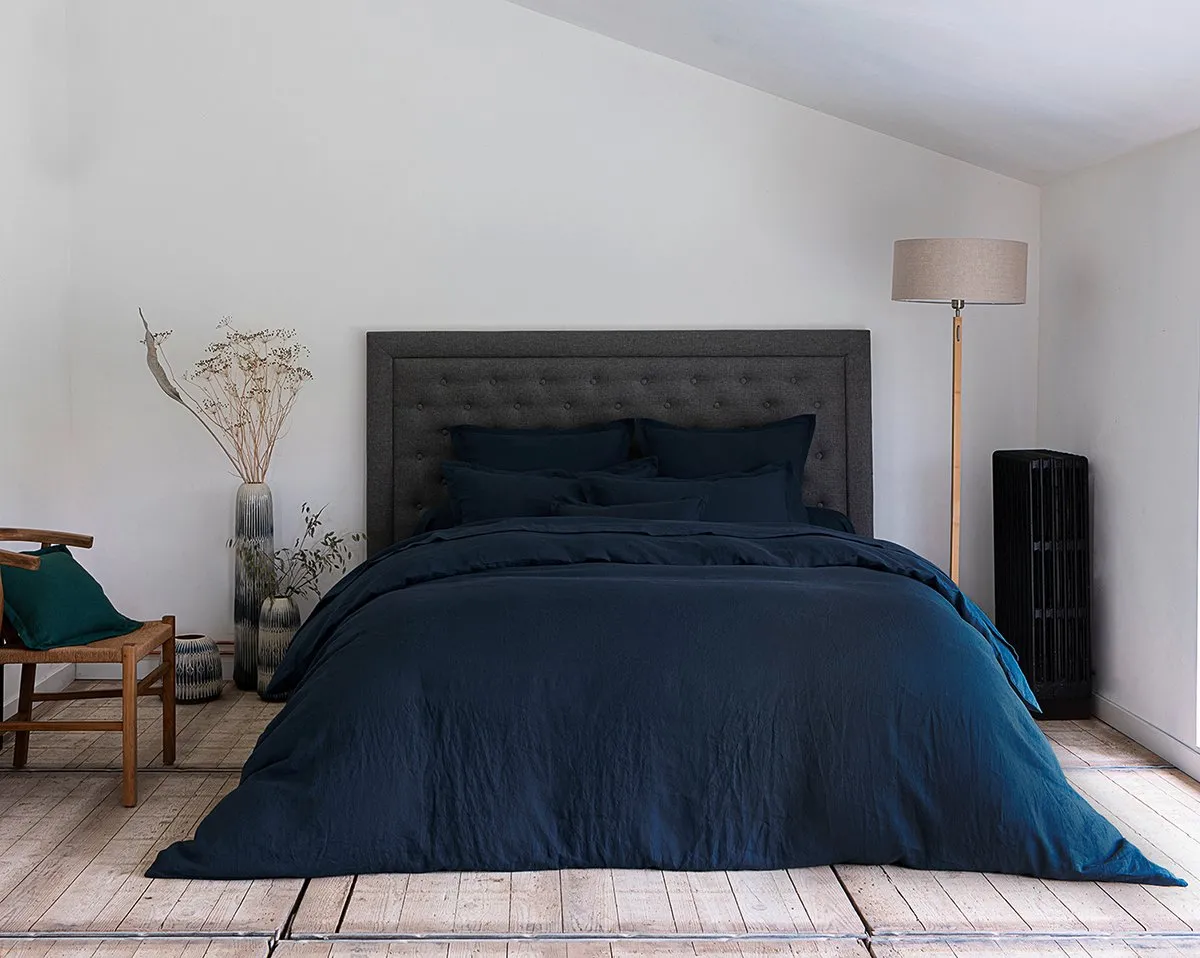 HOUSSE DE COUETTE Lin Lavé Lina · Bleu De Chine