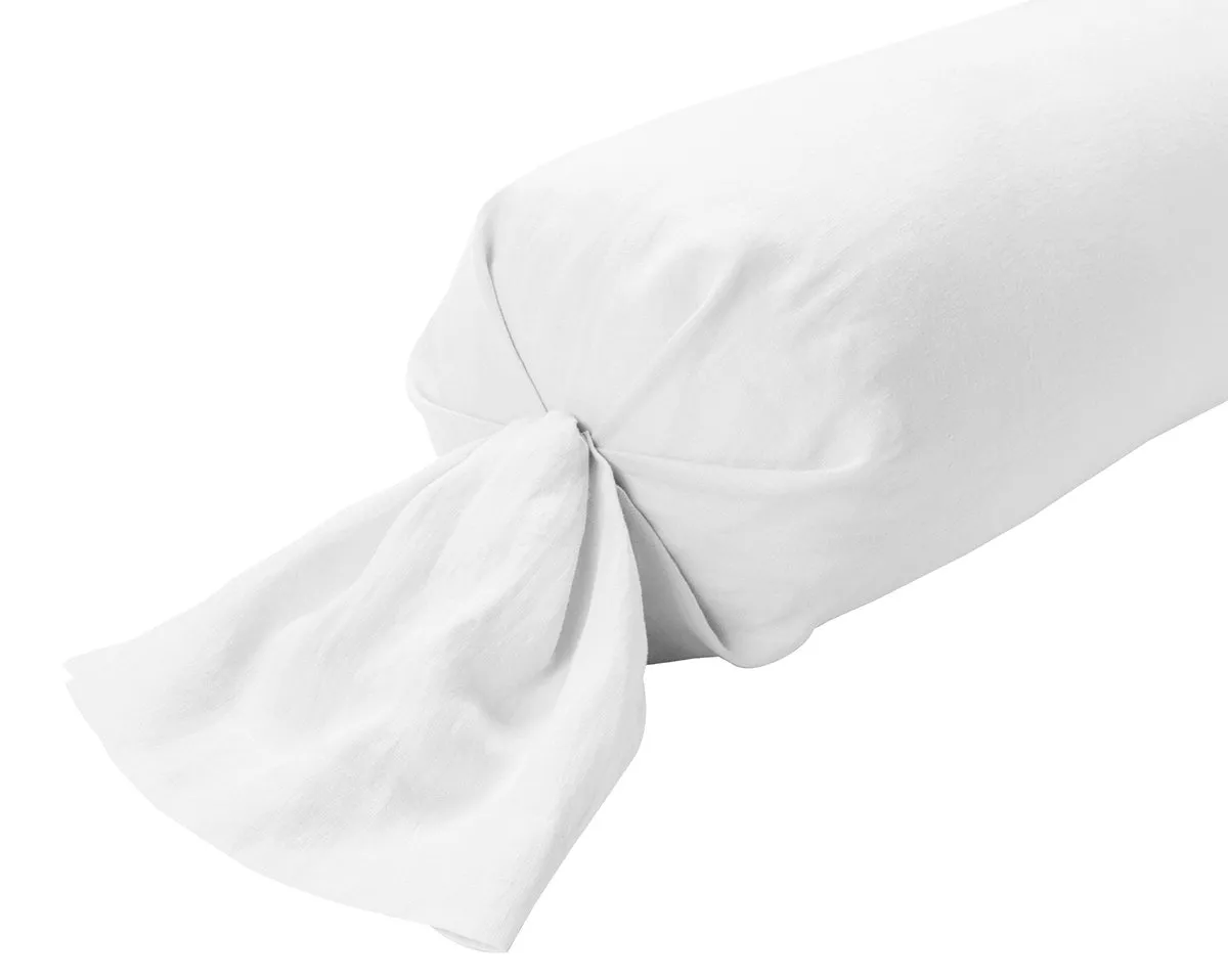 TAIE DE TRAVERSIN Lin Lavé Lina · Blanc