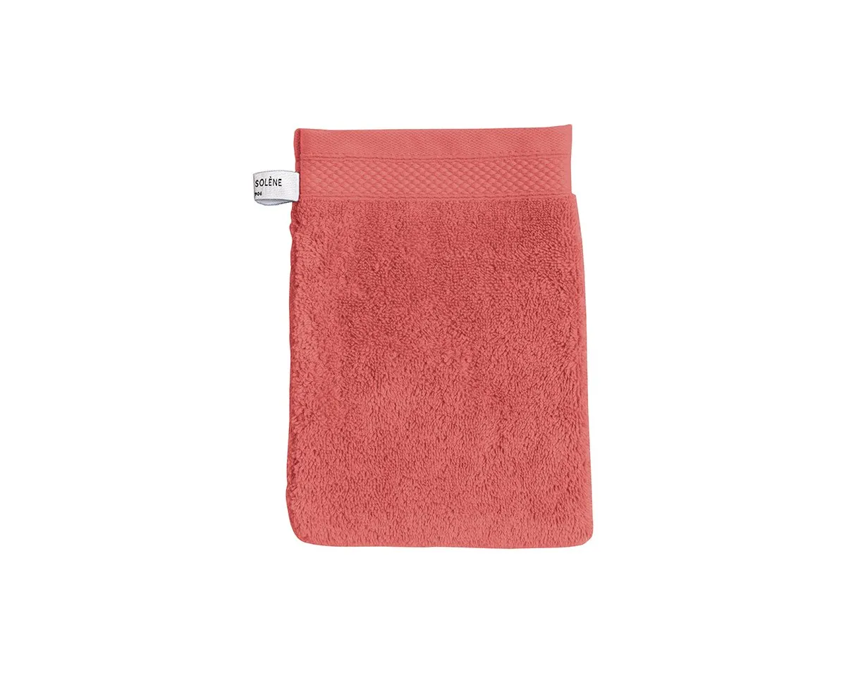 GANT DE TOILETTE Pétale · Terre de sienne