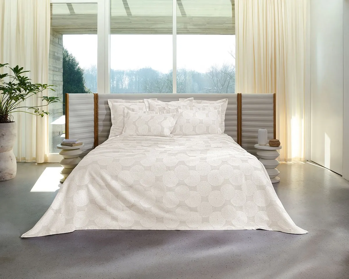 JETE DE LIT Dahlia · Grège