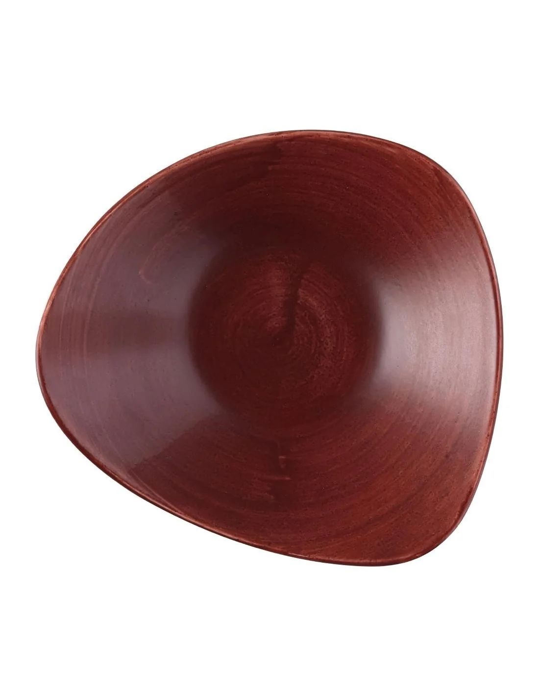Bols triangulaires Churchill Stonecast Patina Lotus Red Rust 235mm (Lot de 12)