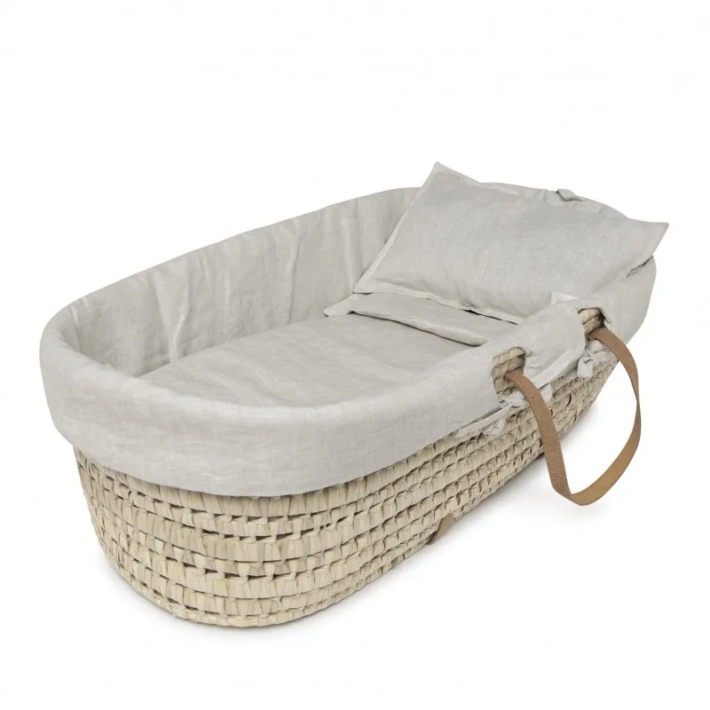 panier couffin lin beige