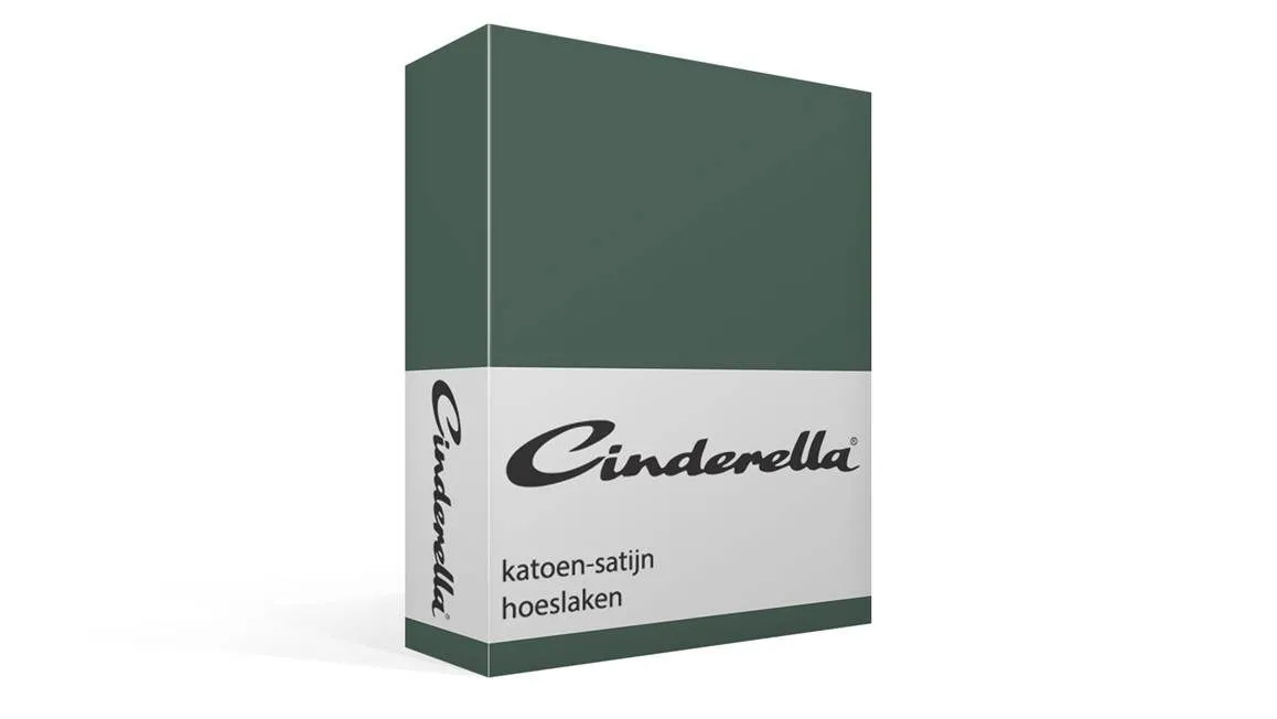 Cinderella drap-housse satin vert