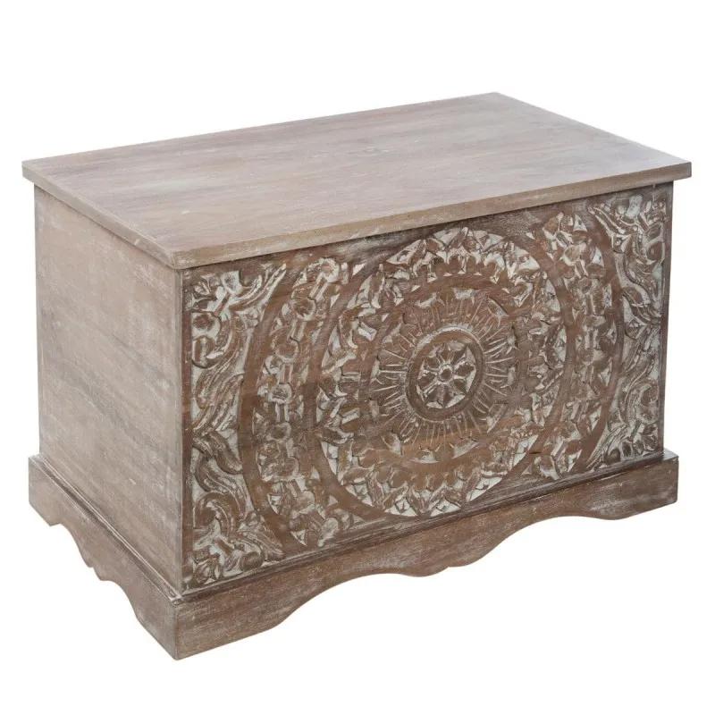 Coffre chambre Shirel en bois blanchi Atmosphera