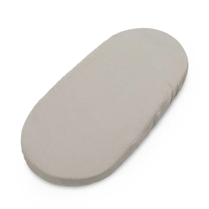 drap housse pour couffin latte powder