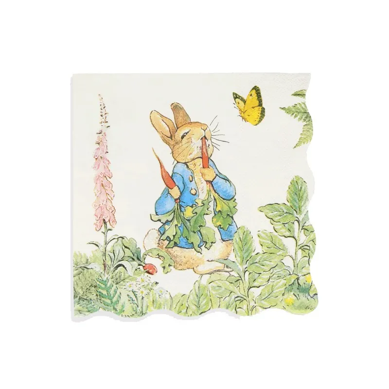 serviettes papier meri meri peter rabbit in the garden