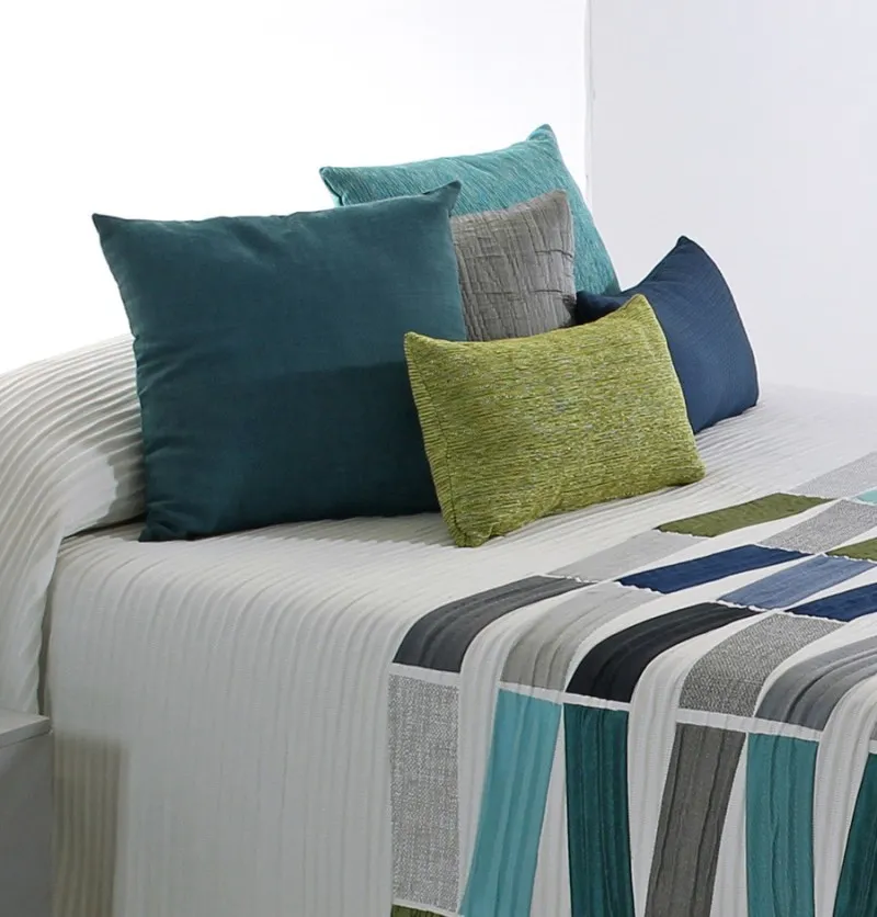 Coussin rectangulaire jacquard Pefancoi vert