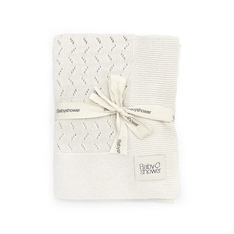 couverture tricot classic cashmere ivory
