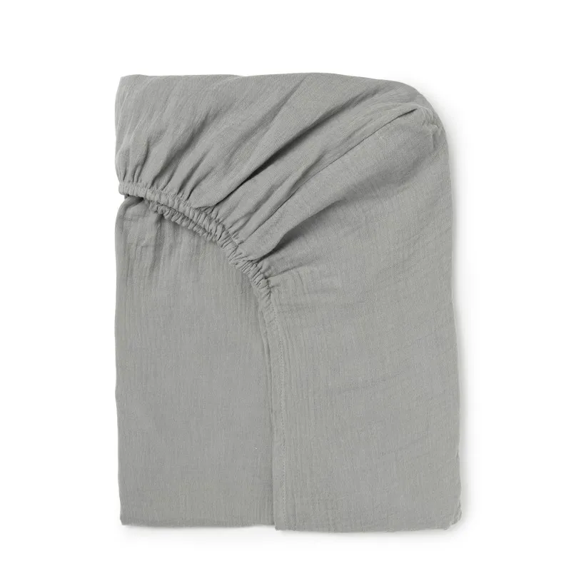 drap housse cocoon grey powder