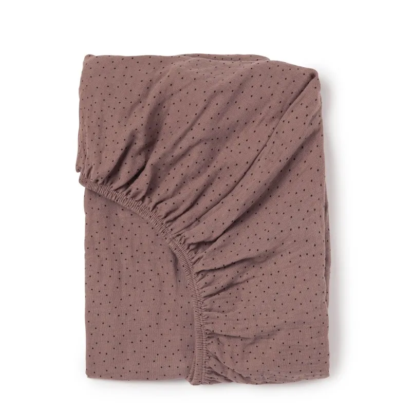 drap housse cocoon pepita berry
