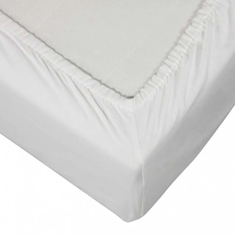 Drap housse lavable confort Blanc