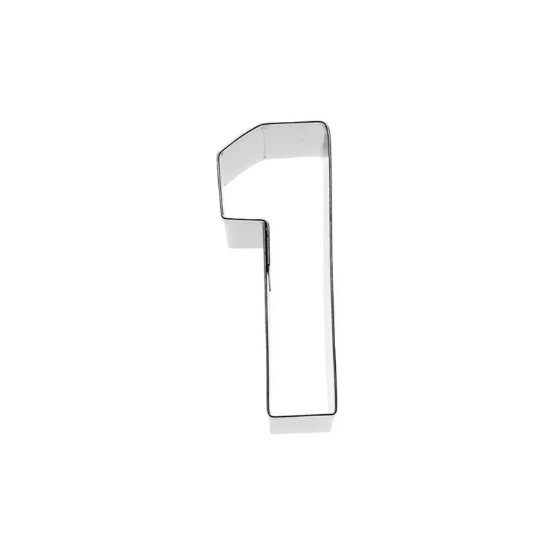 Emporte-pièce Chiffre 1 - 6 cm