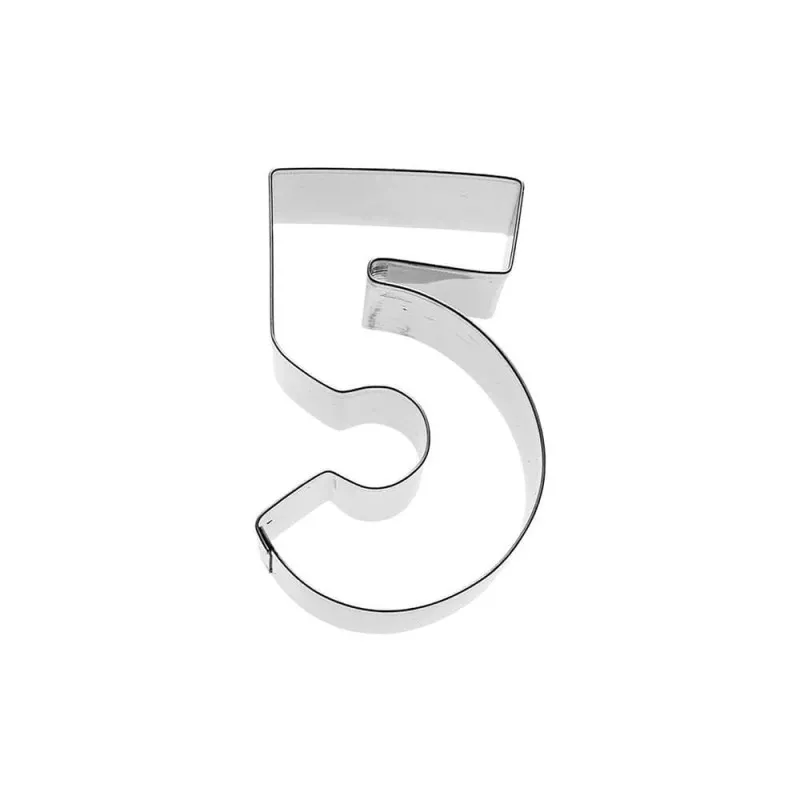 Emporte-pièce Chiffre 5 - 6 cm
