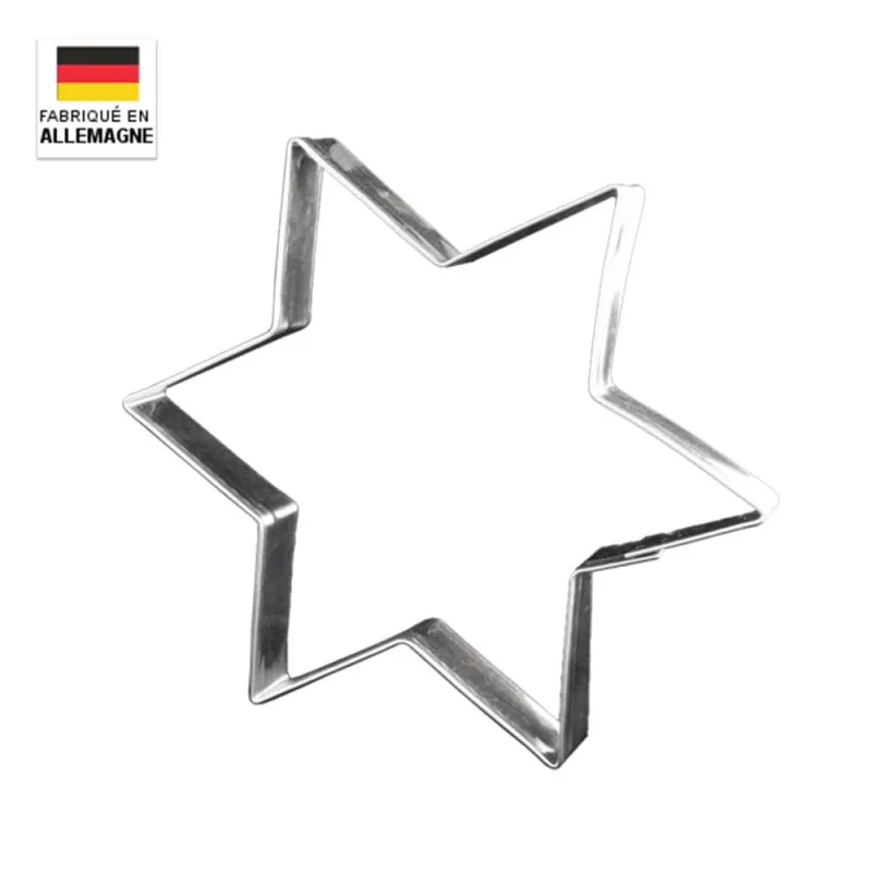 Emporte-pièce étoile 6 branches - 17 cm