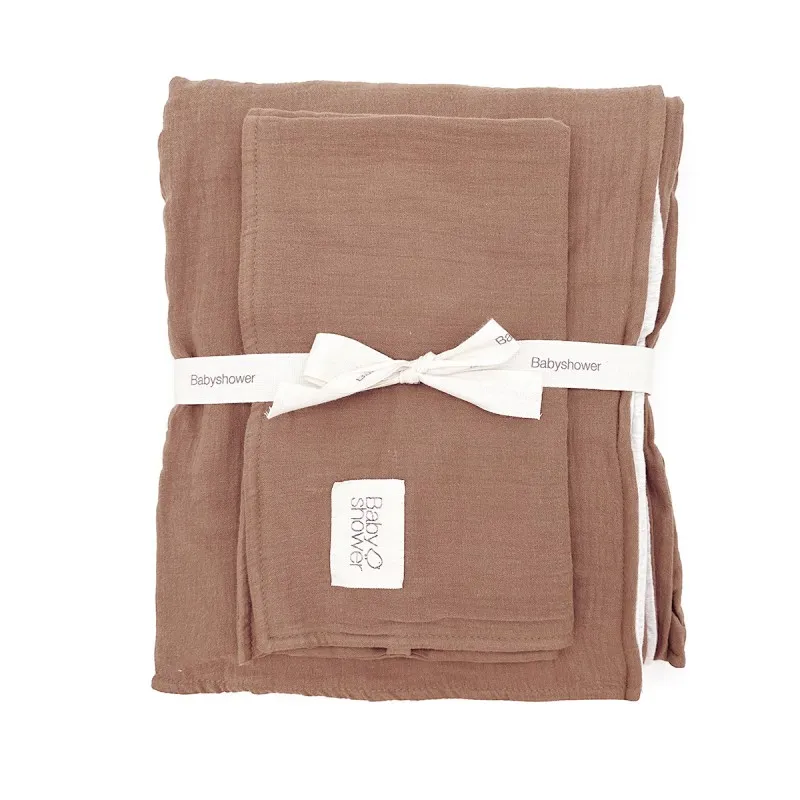 ensemble couette lit bébé caramel glacé