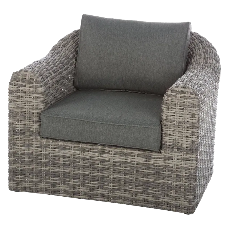 Fauteuil détente Moorea Hespéride terre ombre