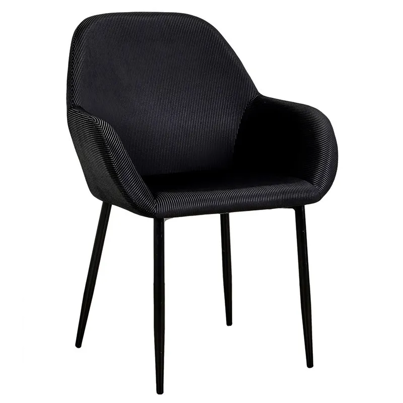 Fauteuil velours côtelé Giulia noir