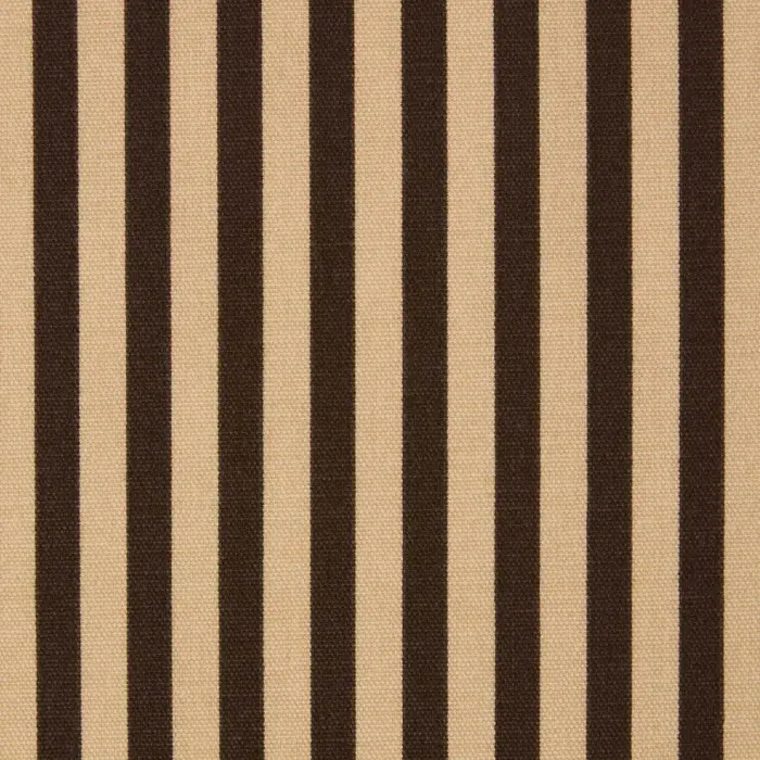 Tissu à rayures fines en coton, Marron/Beige