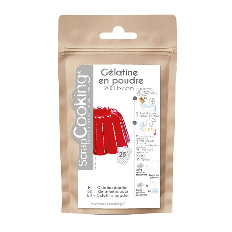Gélatine en Poudre 200 bloom - 50 g