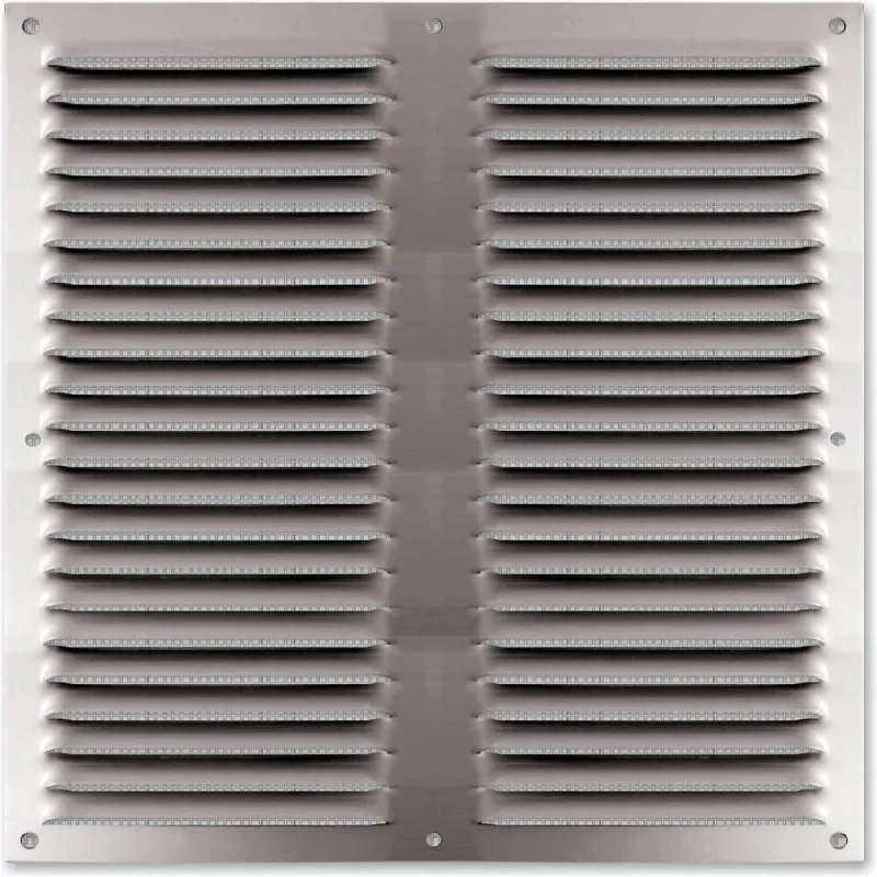 Grille de ventilation à Persiennes AUTOGYRE 250x250mm en Aluminium - 512525 - NEUVE