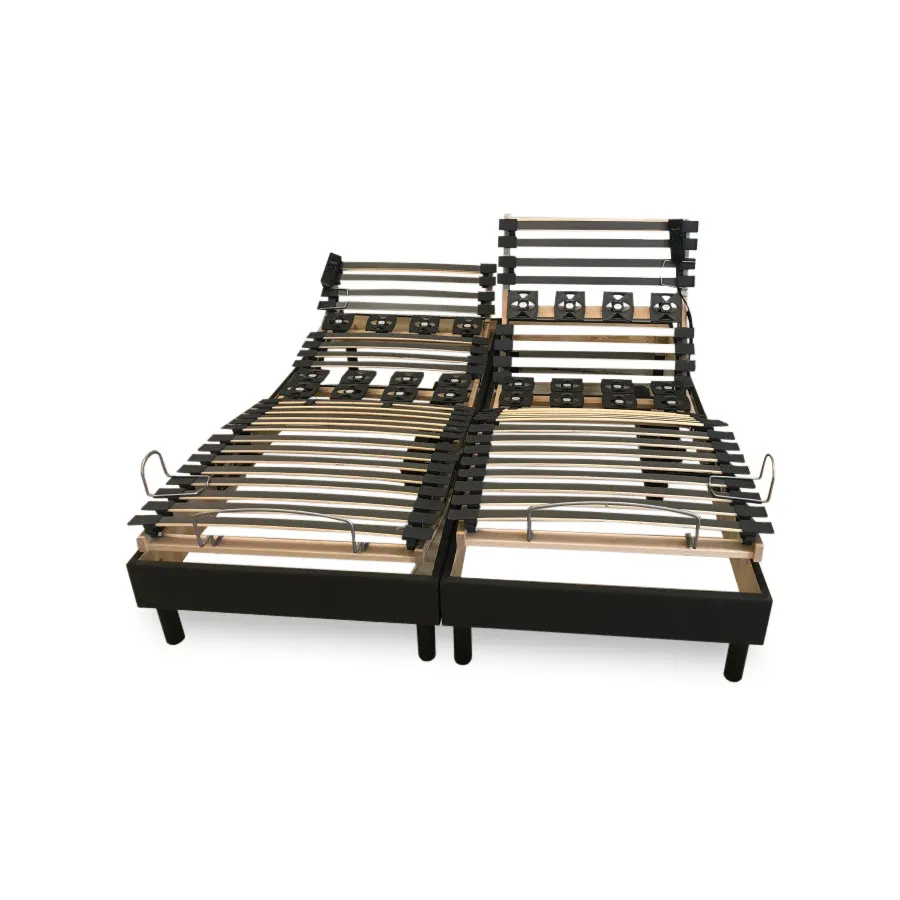 Sommier 2x70x190 Atelit elect relevable - sans pieds