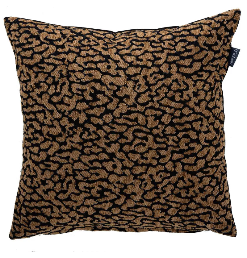 Lot de 2 housses coussins Saga camel