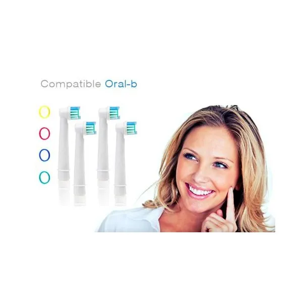 Lot de 8 têtes de brosse à dents électrique, compatibles Oral-B, Braun...
