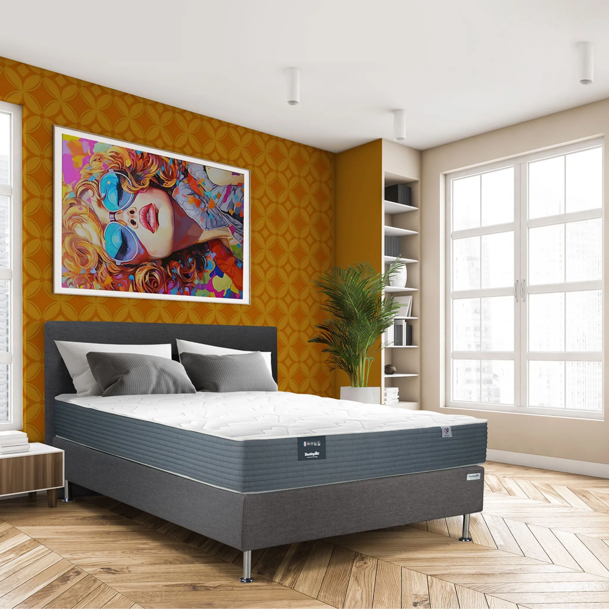 Matelas Dunlopillo en ressorts ensachés 26 cm - IRIS 2