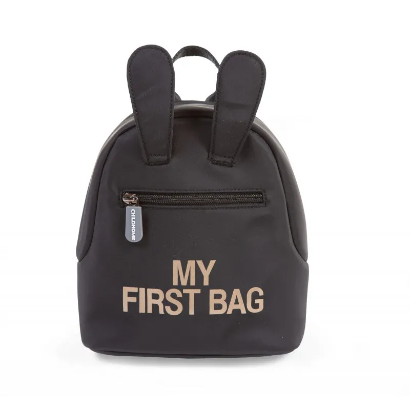 my first bag sac a dos pour enfants - black and gold