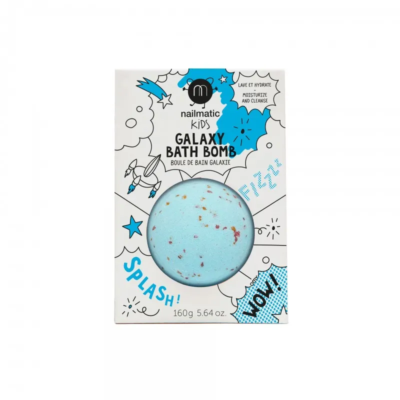 nailmatic kids blue bath bomb comet