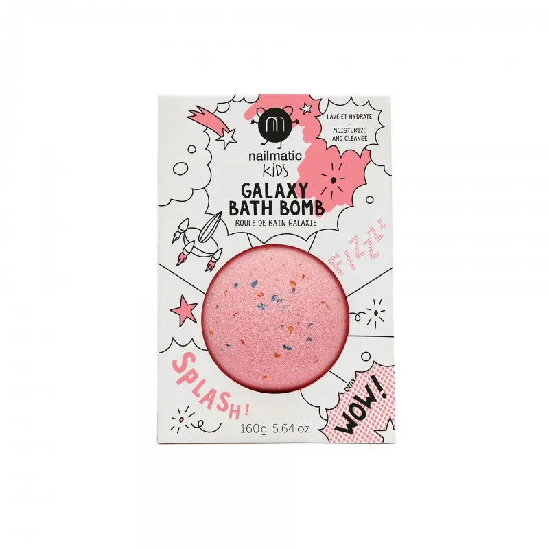 nailmatic kids grenadine bath bomb red planet
