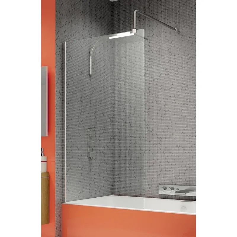 Pare-Baignoire Paroi Fixe KINEDO Ibiza 80cm Chromé - PB430CTN - NEUF