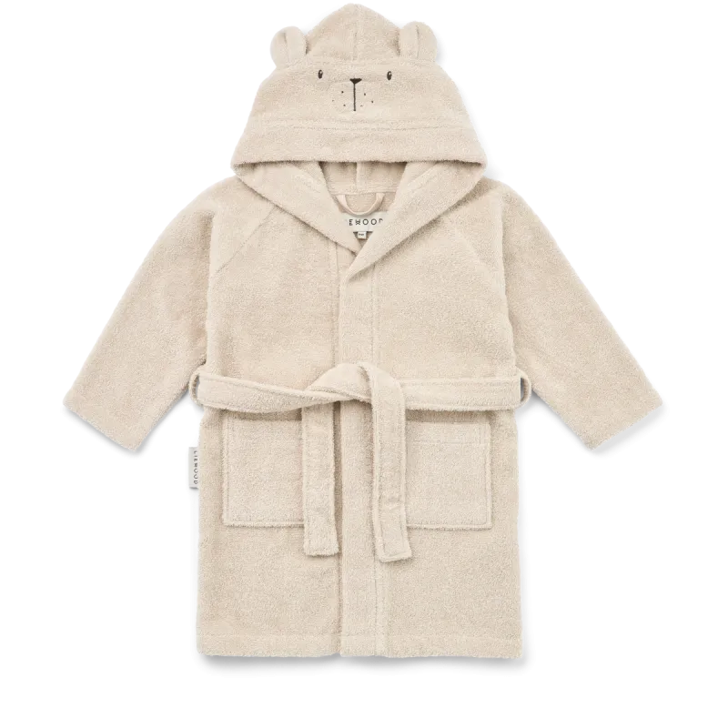 peignoir liewood lily polarbear sandy 5/6 ans