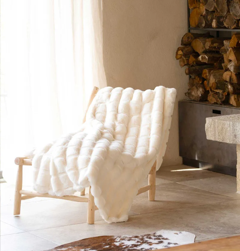 Plaid fausse fourrure Pelissa