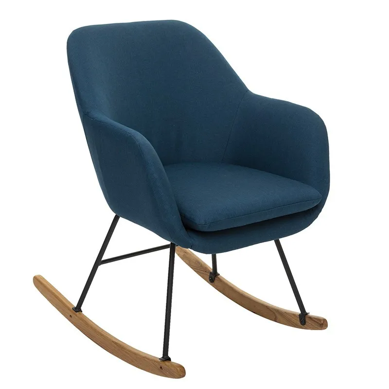 Rocking chair Pera bleu canard Atmosphera