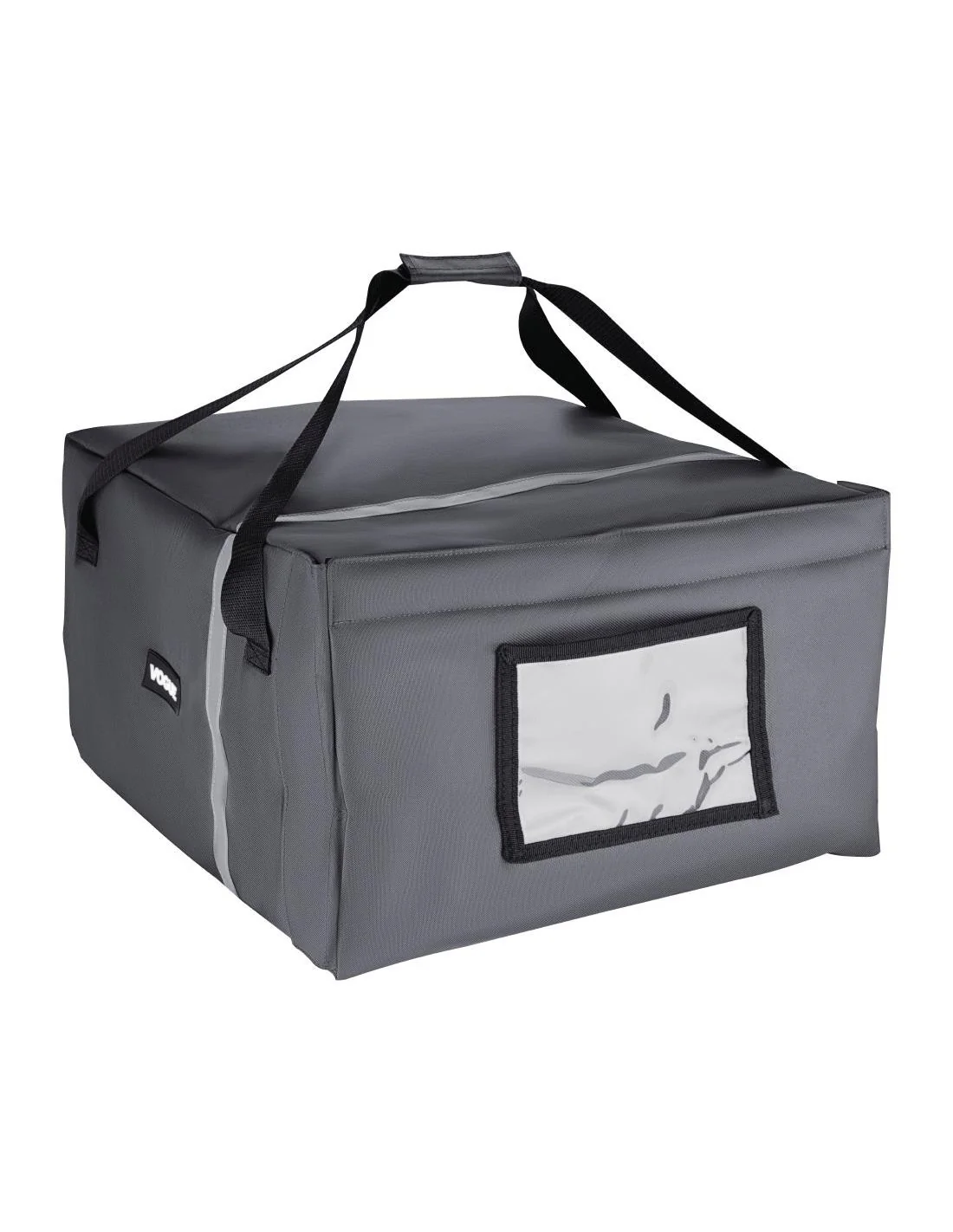 Sac à pizza isotherme Vogue gris 495 x 495 x 320 mm