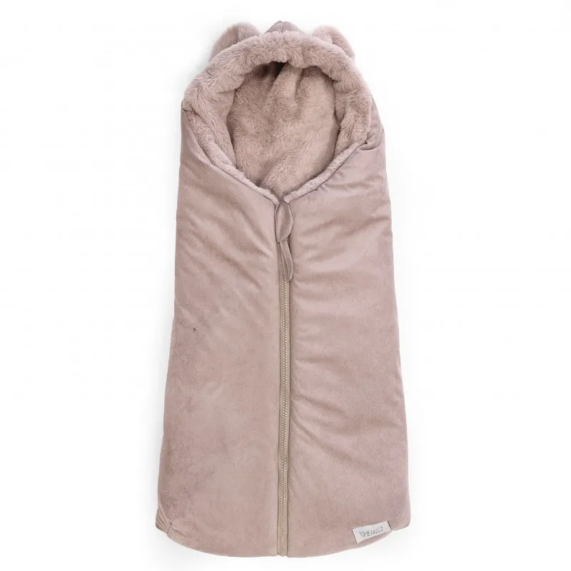 nid d'ange zippie eskimo suede blush