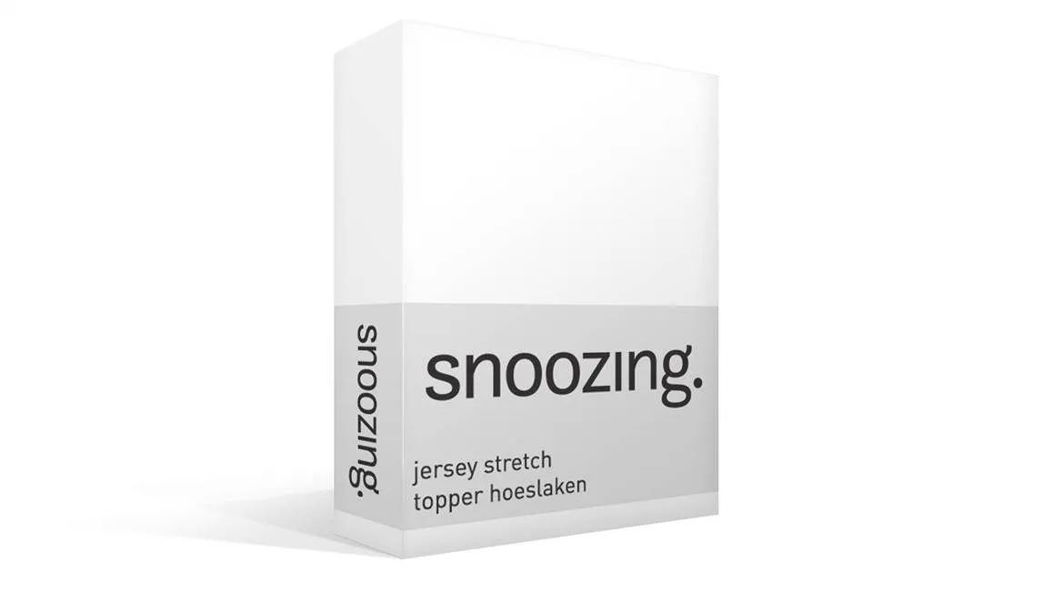 Snoozing drap-housse surmatelas jersey stretch blanc