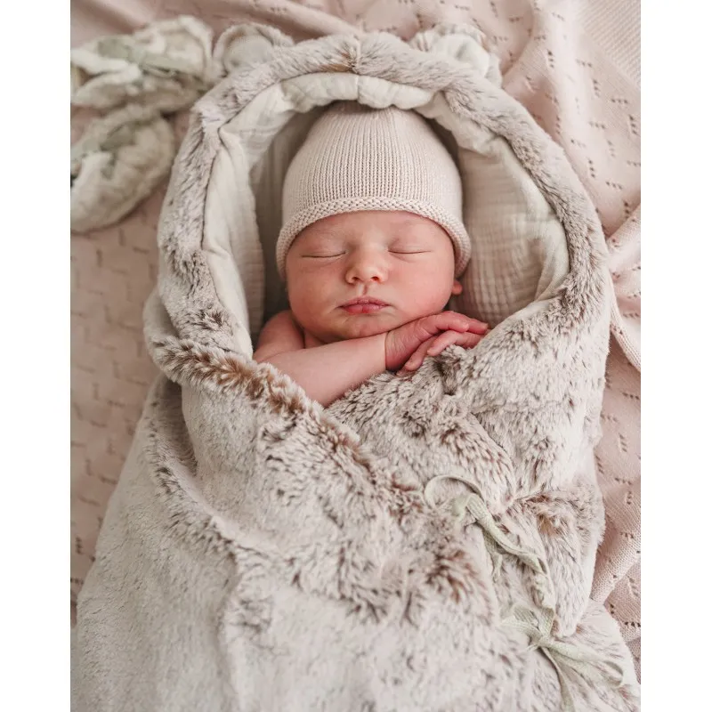 nid d'ange teddy soft dusty rose