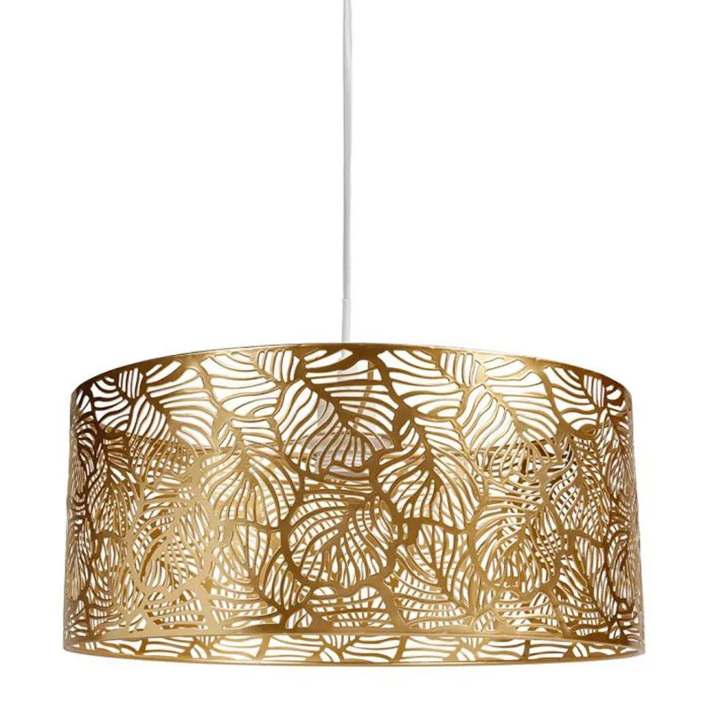 Suspension métal ajouré Calathéa dorée Ostaria