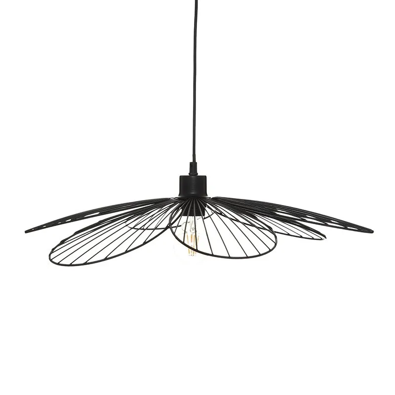Suspension métal noir Fleur D57 Atmosphera